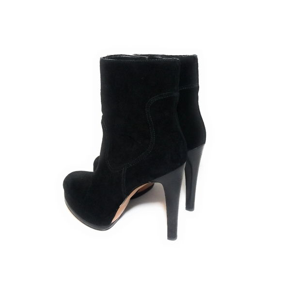 NINE WEST Black Suede High Heel Boots Booties 7.5 - Picture 3 of 8